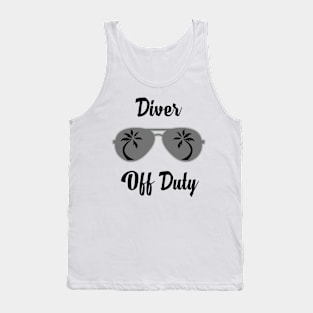 Off Duty Diver Funny Summer Vacation Tank Top